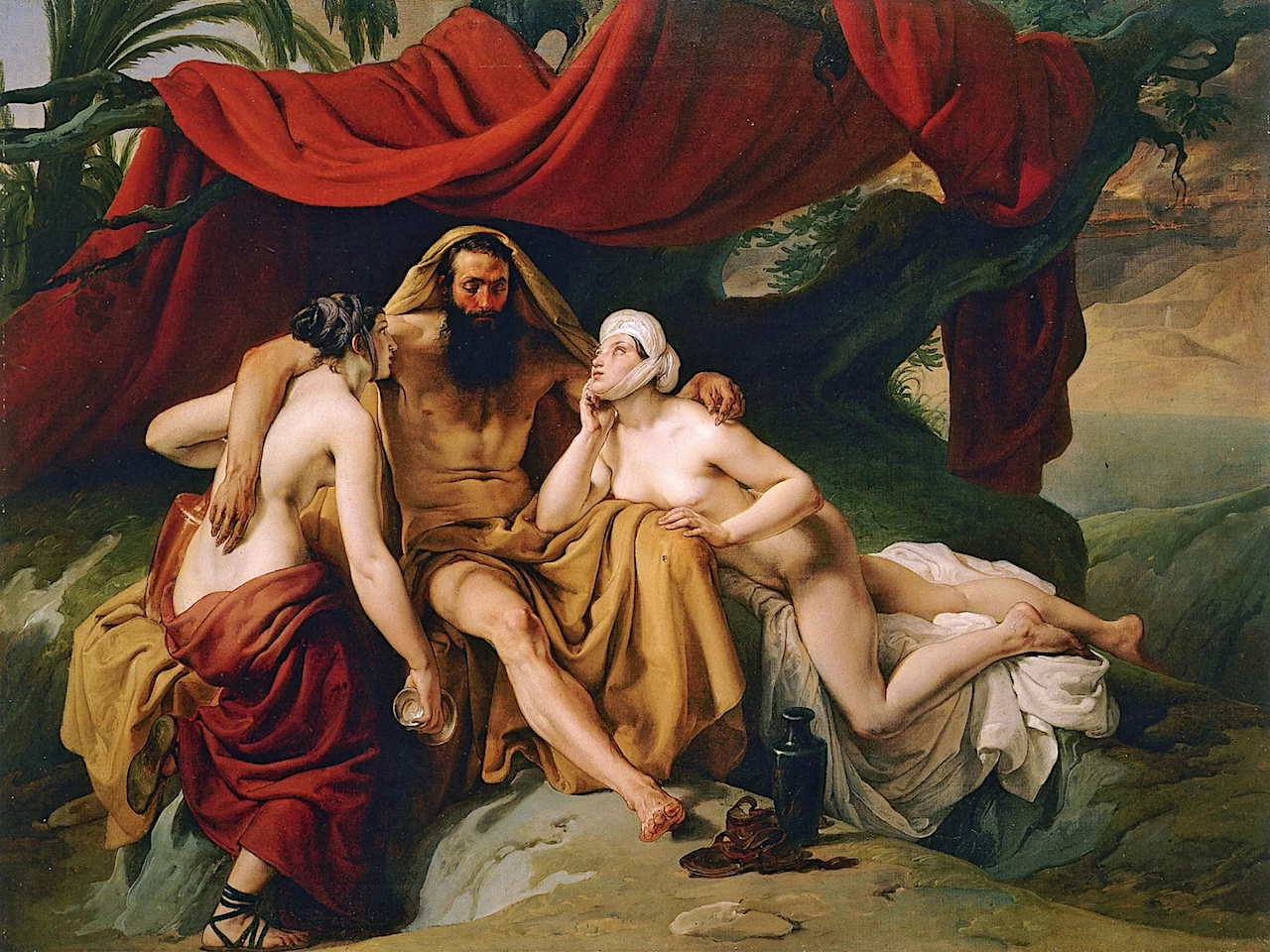 Loth con le figlie - 1833